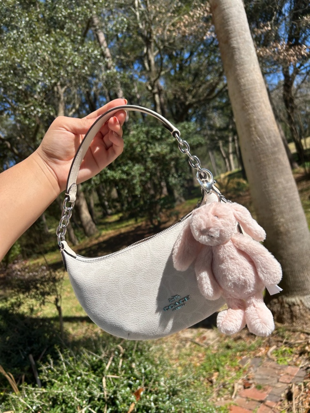 Coach Mini Payton Bag in Chalk Signature Canvas